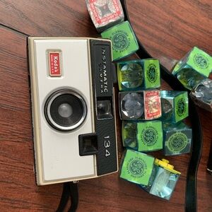 Kodak Instamatic 134 Camera - Black and Cream